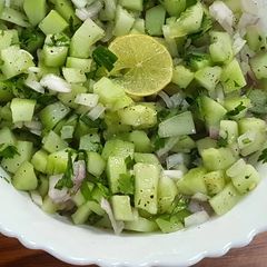 A picture of Mangalorean Style Cucumber Side.