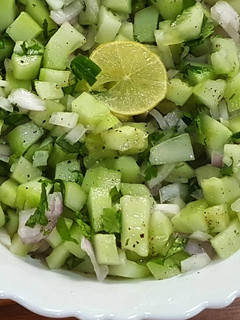 A picture of Mangalorean Style Cucumber Side.