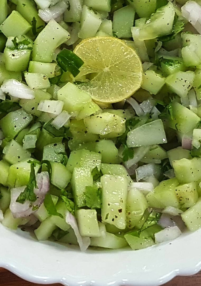 A picture of Mangalorean Style Cucumber Side.