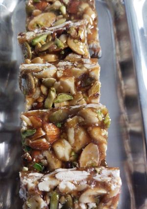A picture of Dryfruit chickki.
