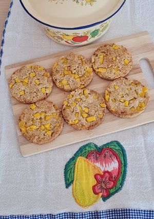 Una foto de Galletas de avena, coco y mango 🥭 sin azúcares agregados 🥭