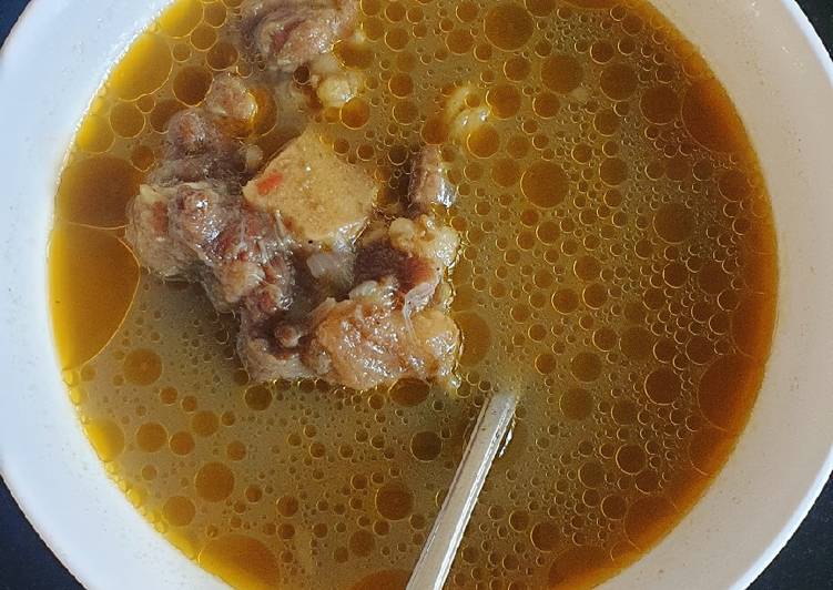 Step-by-Step Guide to Prepare Homemade Oxtail soup