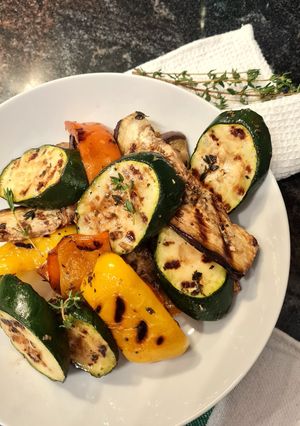 Olaszos grillezett zöldségsaláta recept fotója