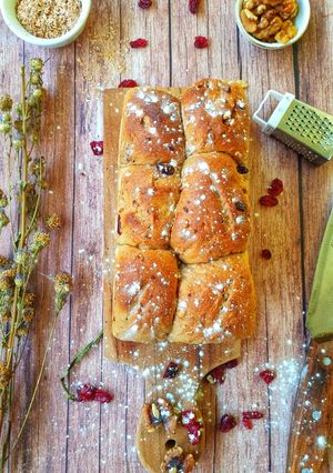 Foto resep Roti Cranberry walnut