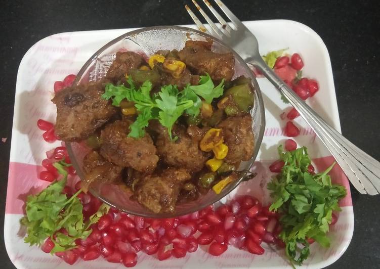 Easiest Way to Prepare Ultimate Spicy Soya Manchurian Chilli