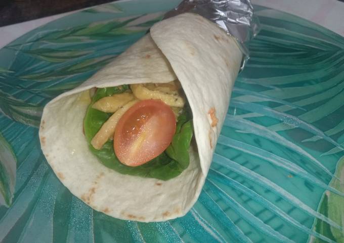 Wrap de pollo a la miel y mostaza Receta de Evita- Cookpad