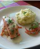 Salmon con corteza crujiente