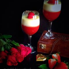 Flirty Strawberry Panna cotta A picture of Flirty Strawberry Panna cotta.
