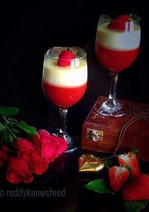 A picture of Flirty Strawberry Panna cotta.