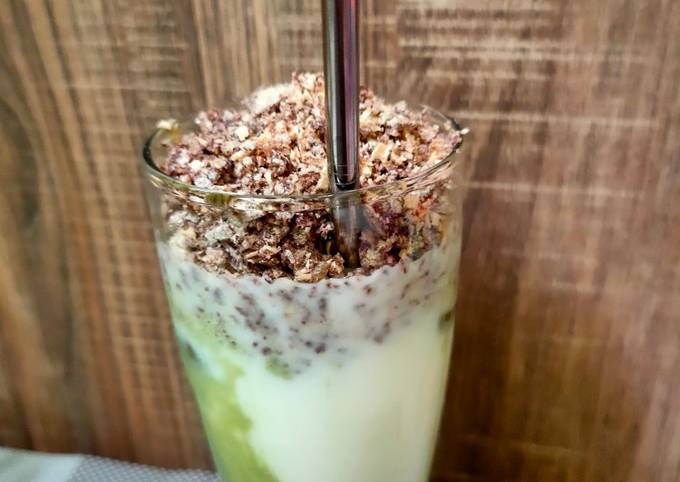 Langkah Mudah untuk Menyiapkan Es Susu matcha wafer 🧊 yang Sempurna