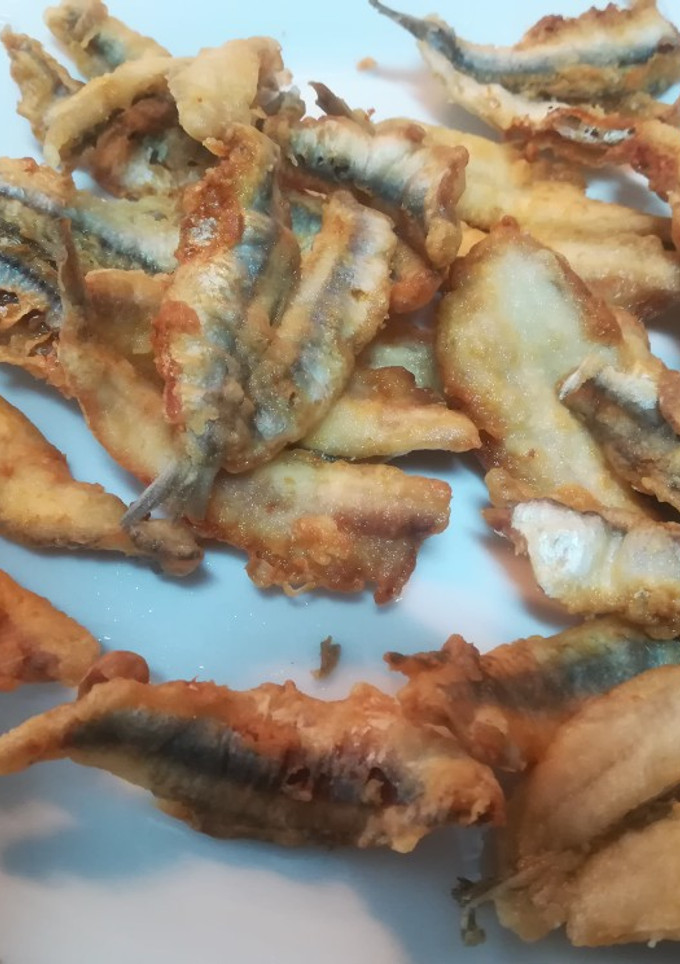 Una foto de Boquerones fritos al limón