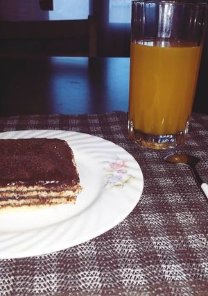 Une photo de Dessert au chocolat à quatre étage 😍