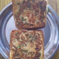 A picture of Moong Dal Toast.