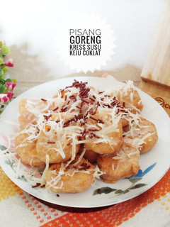 Foto resep Pisang Goreng Kress Susu Keju Coklat