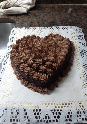 Una foto de Torta corazón. Grace