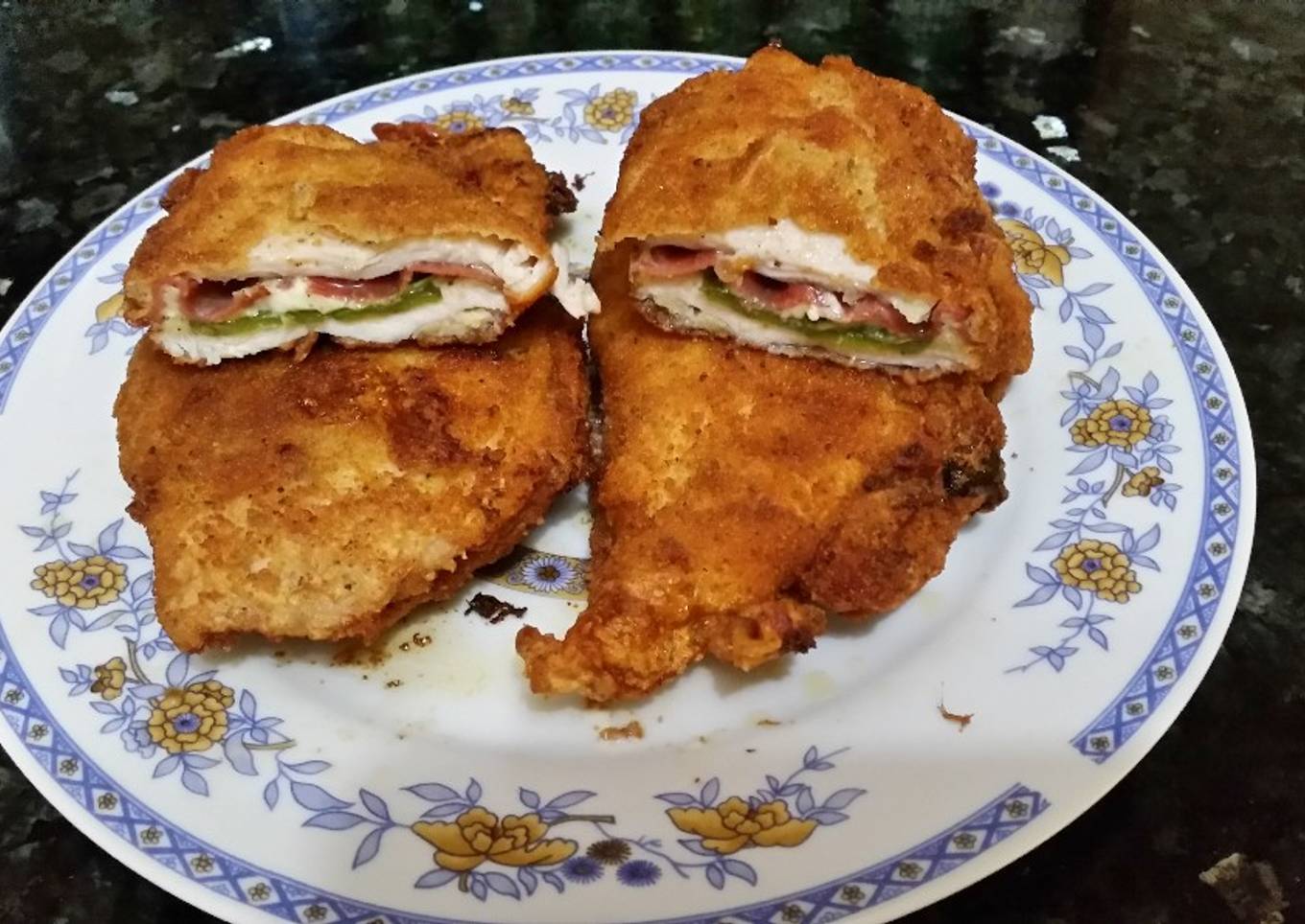 Filetes de pollo rellenos