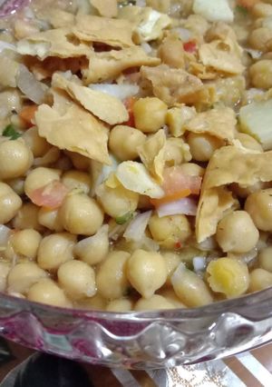 A picture of Signature Chana Chat 🤤🤤🤤.