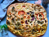 Garden Focaccia, Bread Art