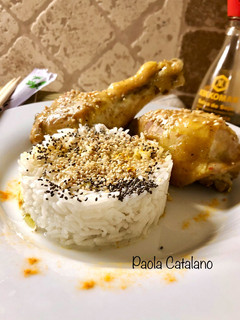 Foto di Pollo speziato e riso basmati
