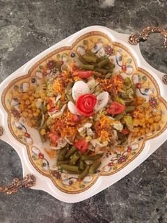 عکسی از دستور سالاد کاهو و لوبیا سبز