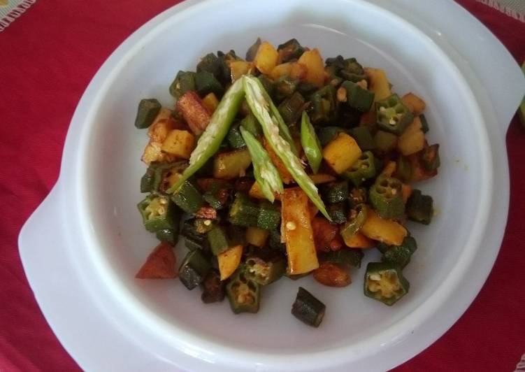Step-by-Step Guide to Prepare Super Quick Homemade Stir fry Bhindi