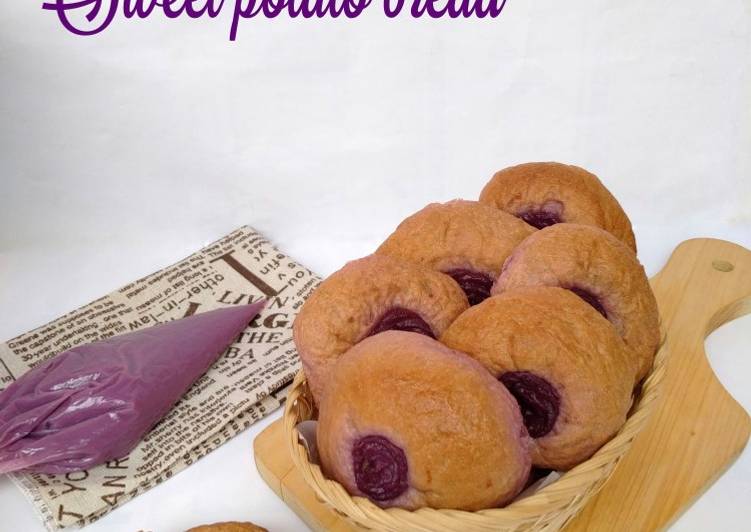 Purple custard sweet potato bread