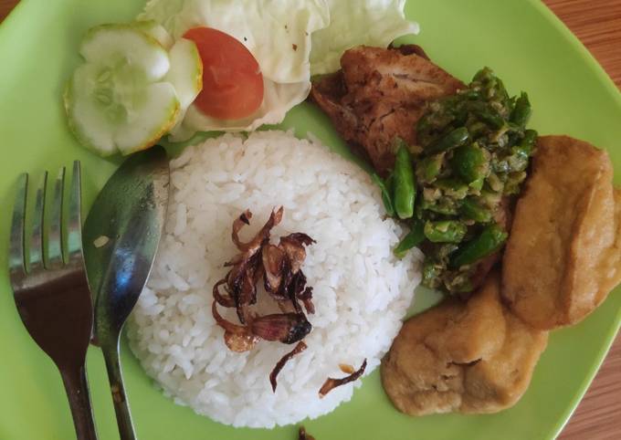 Ayam Geprek sambal dadakan