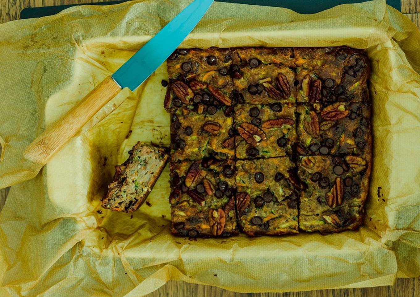Chocolate Chip - Zucchini Squares