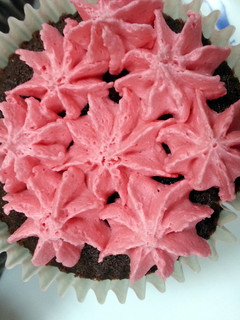 A picture of choco cupcake.
