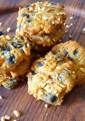 Foto resep Chocolate nuts palm sugar cookies || kue coklat kacang gula aren
