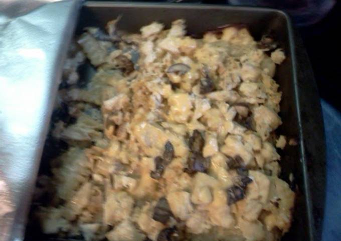 chicken and French frie casserole