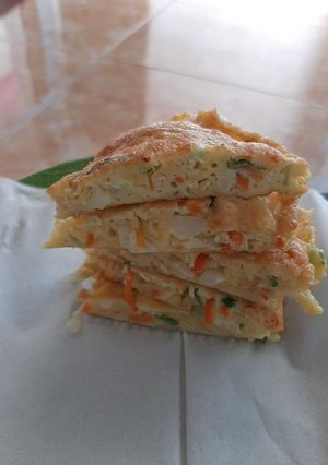 Foto resep 06. Telur dadar full sayur
