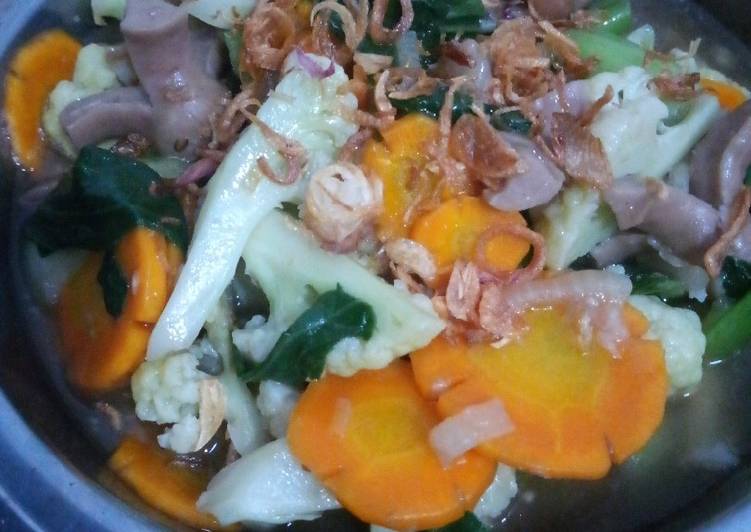 Resep Cap Cay Sosis Saus Tiram, Menggugah Selera