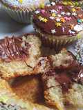 Muffins con corazón de dulce de leche que no se vá al fondo
