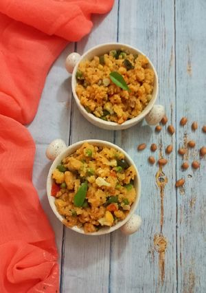 A picture of Rava upma.