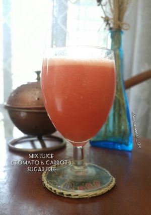 Foto resep Mix Juice (tomato & carrot) Sugar Free