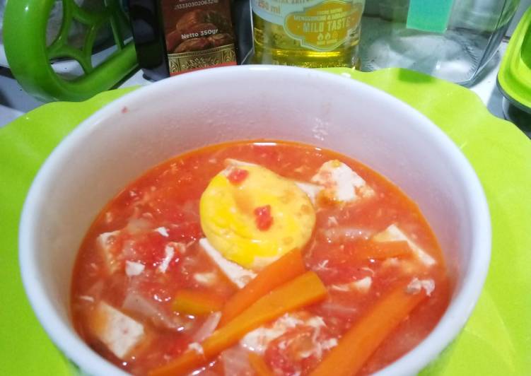 Cara Membuat Sup tomat favorite balita, Enak