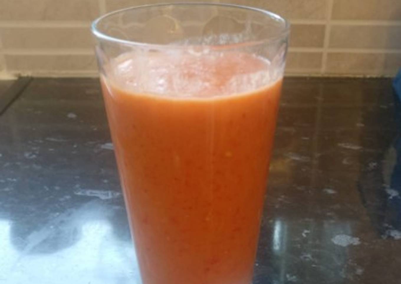 Gazpacho casero con batidora