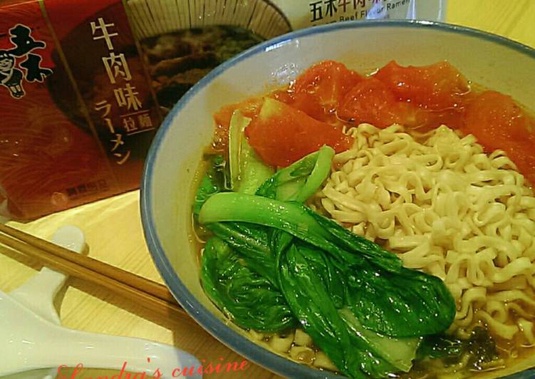 蕃茄牛肉湯麵[五木拉麵]