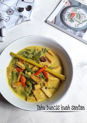 Foto resep Tahu buncis kuah santan