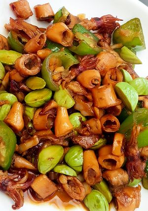 Foto resep Tumis Cumi Asin Pete Cabe Gendot