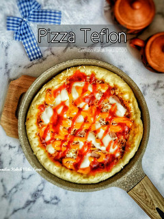 Foto resep Pizza Teflon (Praktis, Empuk No Telur)