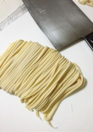 A picture of Homemade Okinawa Soba Noodles.