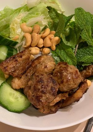 Hình của món Bún chả.