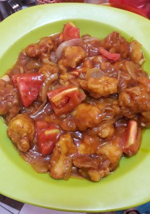 Foto resep Ayam goreng tepung asam manis