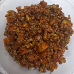 O poză a rețetei Pumpkin with Buckwheat, Lentils and Beans (vegan).