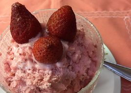Mousse de frutillas