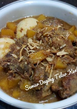 Foto resep Semur Daging Telur Kentang