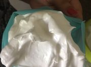 Una foto de merengue sin huevo