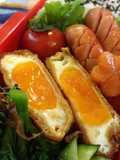 Easy Sweet and Savory Fried Tofu Pockets with Egg (Great for Bento!)